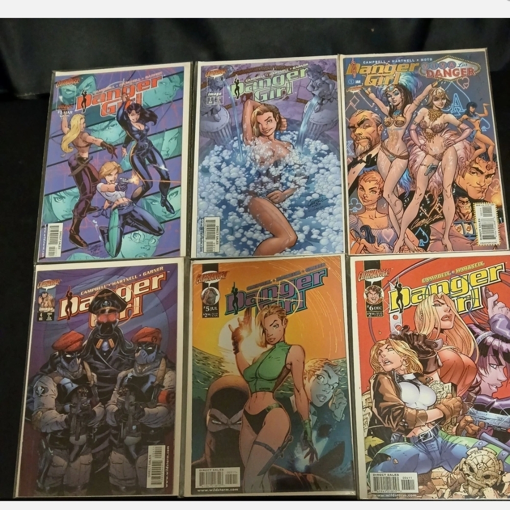 (1998) Danger Girl Comics No. 1-2 4-5 & 8